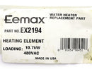 Eemax Water Heater Element 10.7kw 480VAC EX2194 *New Open Bag*
