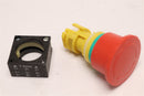 SIEMENS EMERGENCY STOP MUSHROOM PUSHBUTTON 40MM 3SB3000-1XA20 *LOT OF 6*