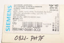 SIEMENS 22MM ILLUMINATED PUSHBUTTON WHITE 1NO 1NC 3SB3647-0AA61-0CC0