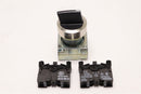 SIEMENS 22MM 3 POSITION METAL SELECTOR SWITCH 3SB3610-2DA11-0CC0