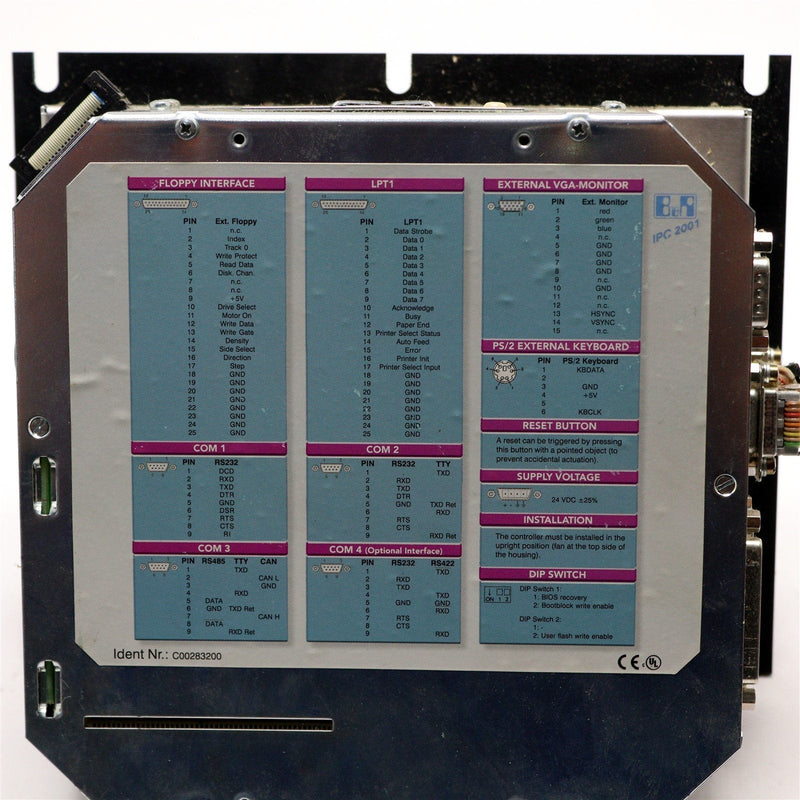 B&R AUTOMATION PROCESSOR 5C2001.01 WITH ATTACHED DISPLAY