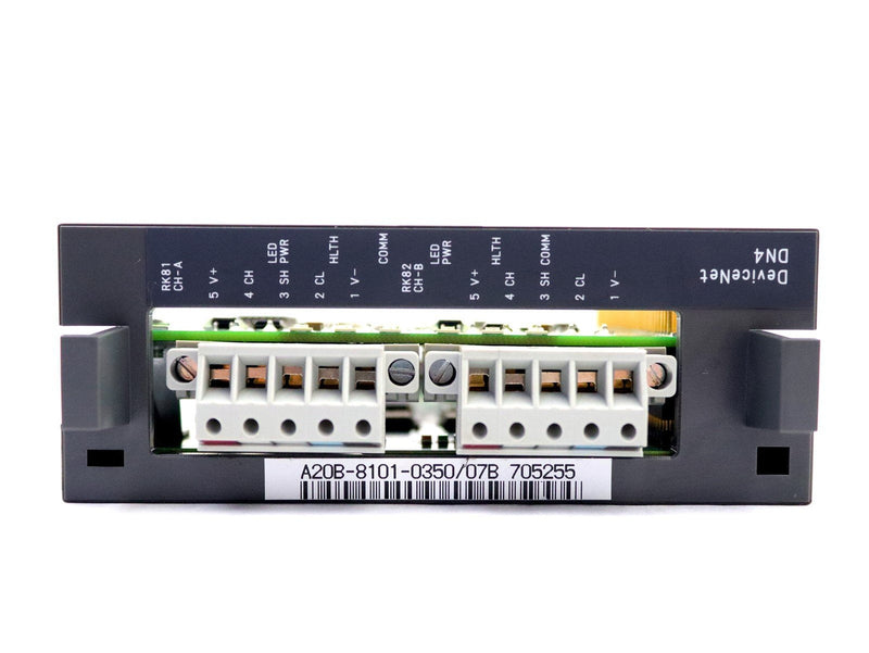 Fanuc Device Net DN4 Circuit Board w/ SST-DN4-104-2 V1.2.6, A20B-8101-0350/07B