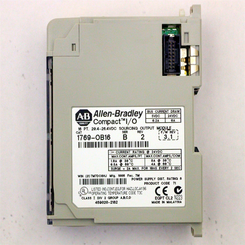 ALLEN-BRADLEY COMPACT I/O SOURCING OUTPUT MODULE 1769-OB16