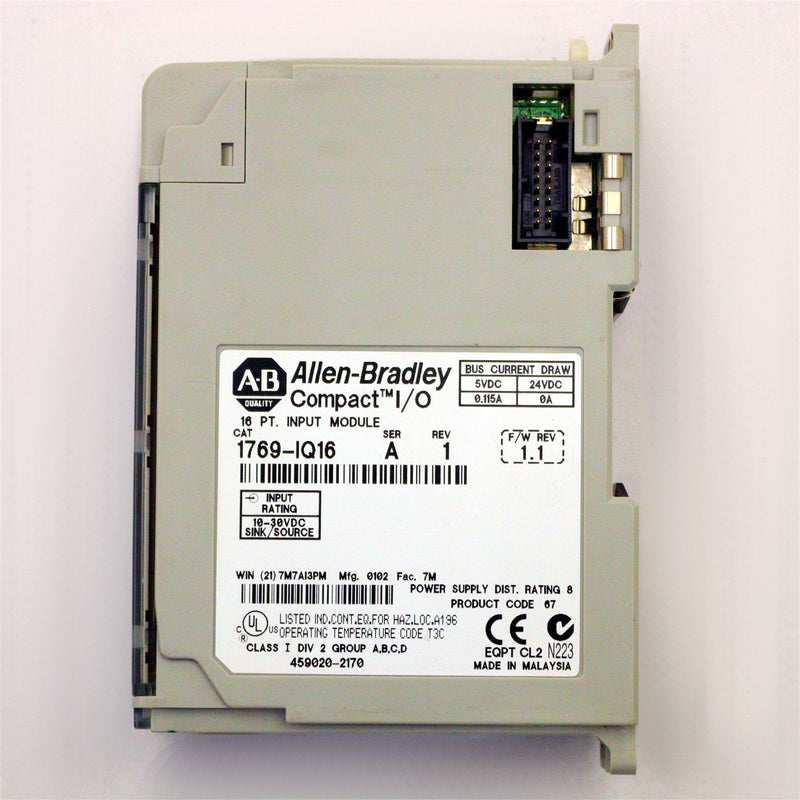 ALLEN-BRADLEY COMPACT I/O INPUT MODULE 1769-IQ16