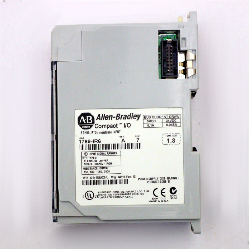 ALLEN-BRADLEY COMPACT I/O RTD RESISTANCE MODULE 6 1769-IR6