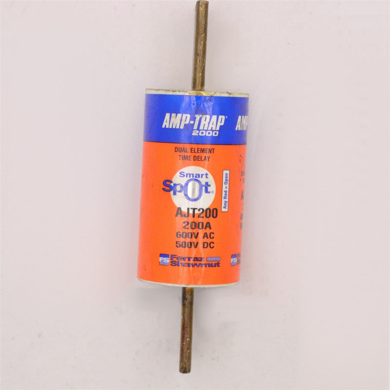 FERRAZ SHAMUT 600 VOLT AC 500 VOLT DC 200 AMP SMART SPOT FUSE AJT200