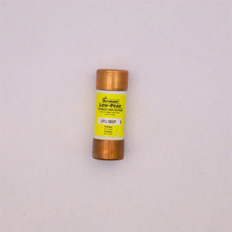 BUSSMANN LOW PEAK 600 VOLT AC 300 VOLT DC 20 AMP FUSE LPJ-20SP