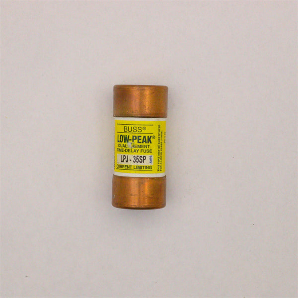 BUSSMANN LOW PEAK 600 VOLT AC 300 VOLT DC 35 AMP FUSE LPJ-35SP