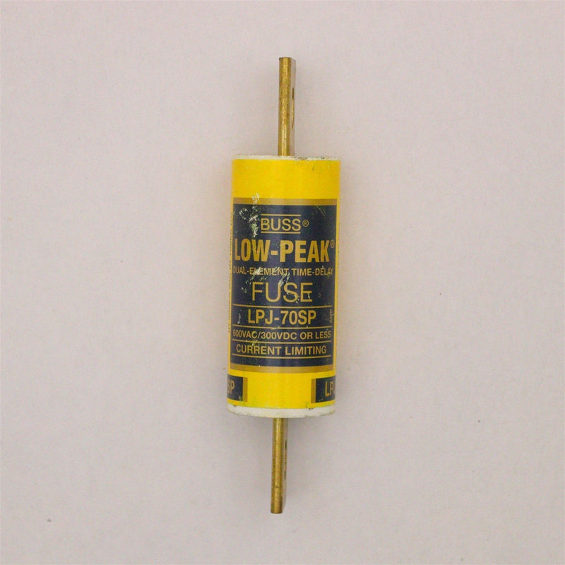 BUSSMANN LOW PEAK 600 VOLT AC 300 VOLT DC 70 AMP FUSE LPJ-70SP