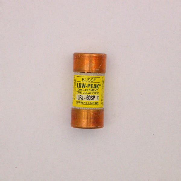 BUSSMANN LOW PEAK 600 VOLT AC 300 VOLT DC 60 AMP FUSE LPJ-60SP