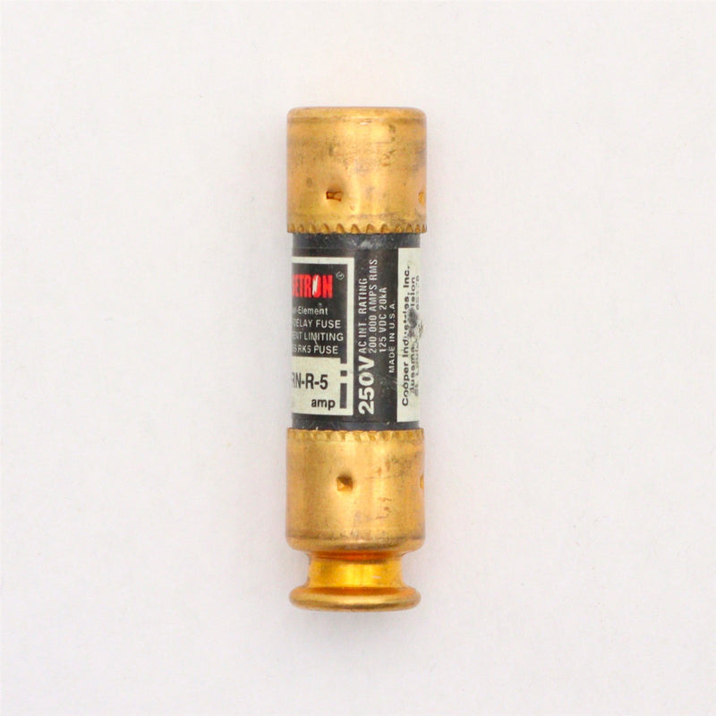 BUSSMANN FUSETRON 250 VOLT AC 5 AMP FUSE FRN-R-5