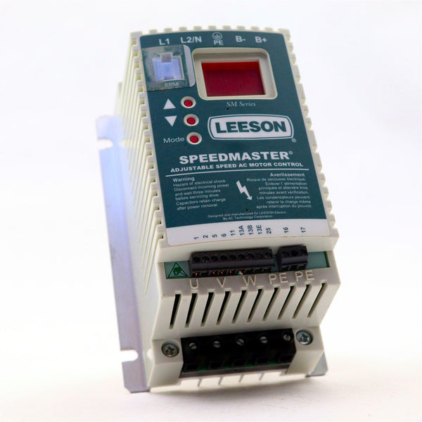 LEESON SPEEDMASTER ADJUSTABLE SPEED AC MOTOR CONTROL 174263.00 HP: 0.33 KW: 0.25