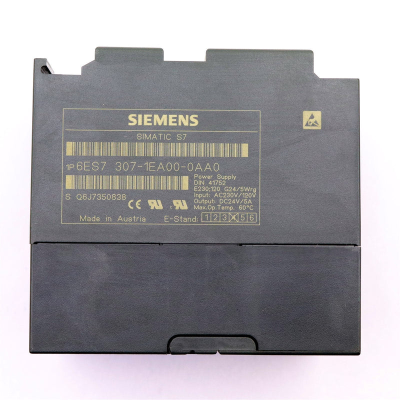 SIEMENS PS307 SIMATIC S7 POWER SUPPLY 6ES7307-1EA00-0AA0