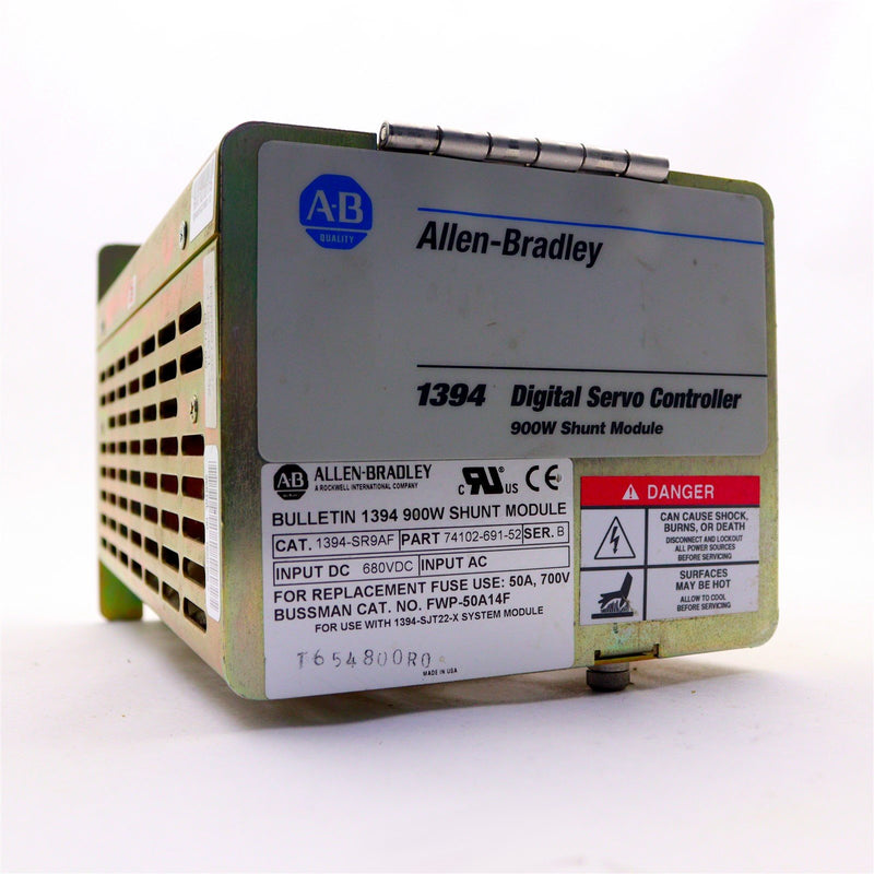 ALLEN-BRADLEY 1394 DIGITAL SERVO CONTROLLER 900W SHUNT MODULE 1394-SR9AF SER. B