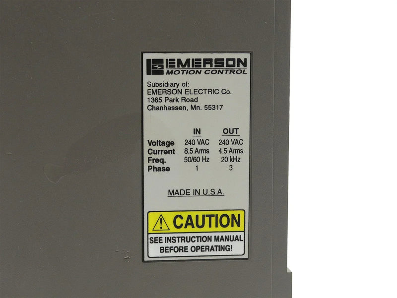 Emerson EN-204 Motion Control Servo Drive 960500-01 Rev. B5/A5