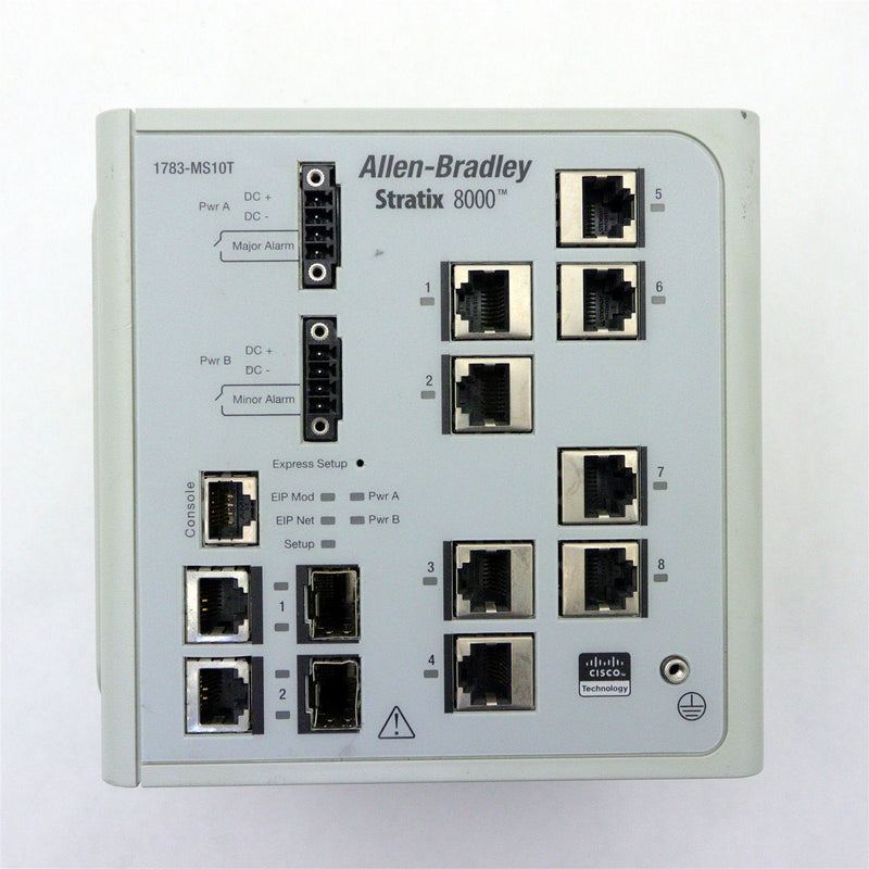 Allen Bradley Stratix 8000 Ethernet Switch 1783-MS10T *CLEANED AND TESTED*