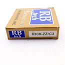 RB TECH 6308-ZZ/C3 BEARING - LOT OF 2