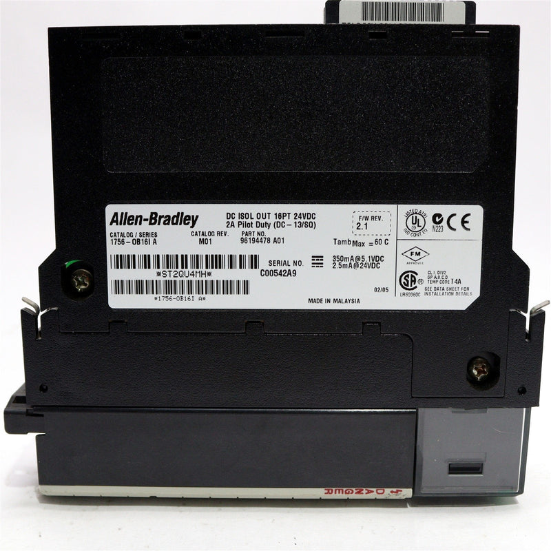 ALLEN BRADLEY ISOLATED OUTPUT MODULE 1756-OB16I /A