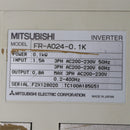 MITSUBISHI INVERTER WITH KEYPAD FR-PU03E FR-A024-0.1K
