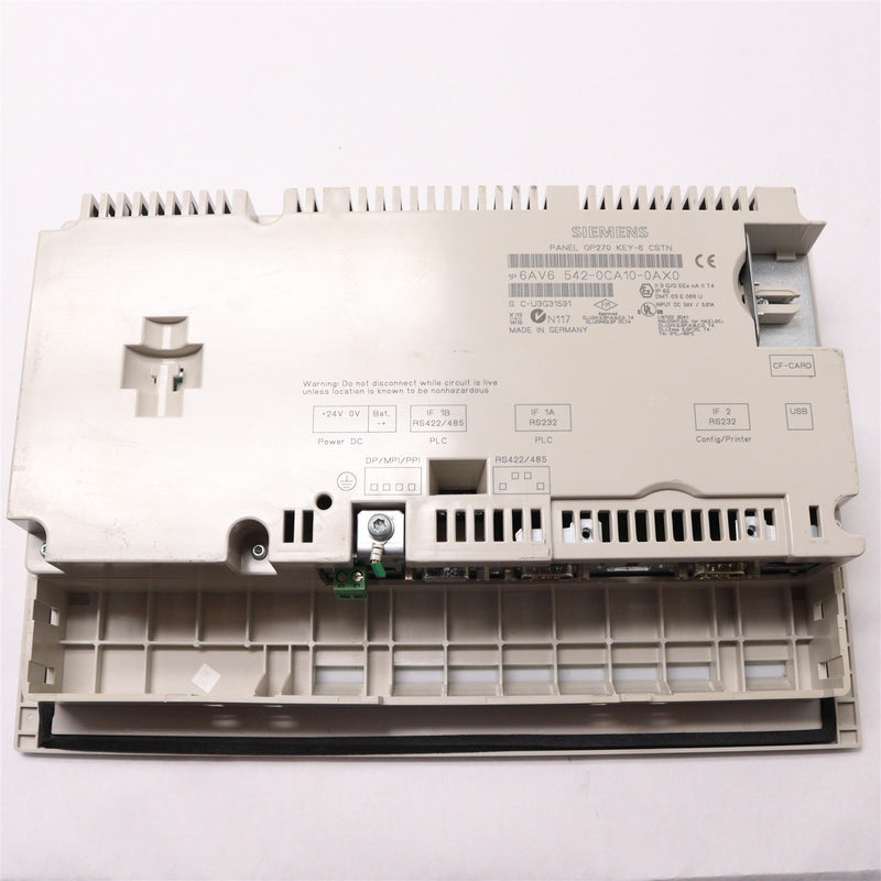 SIEMENS OP270 SIMATIC PANEL 6AV6 542-0CA10-0AX0