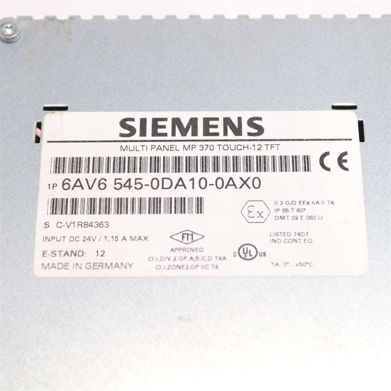 SIEMENS MULTI PANEL 6AV6 545-0DA10-0AX0