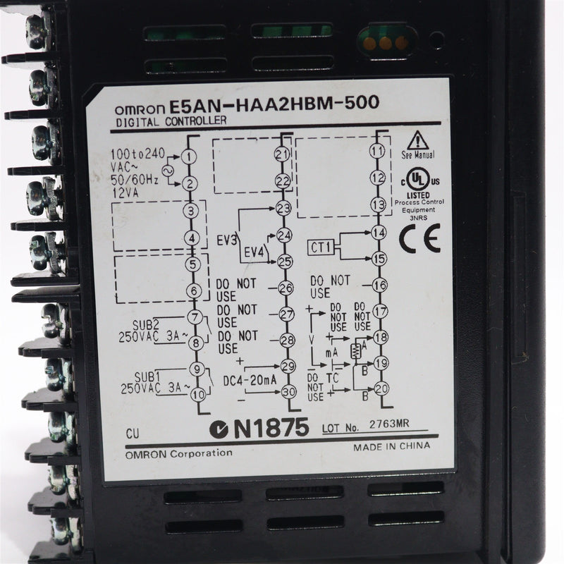 OMRON DIGITAL CONTROLLER E5AN-HAA2HBM-500