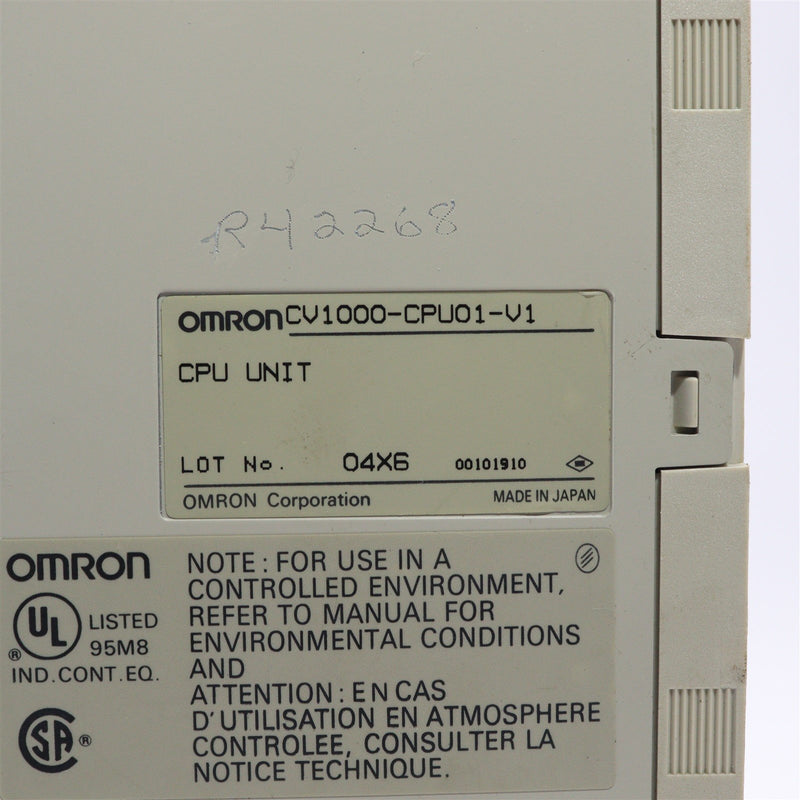 OMRON PROGRAMMABLE CONTROLLER CV1000-CPU01-V1