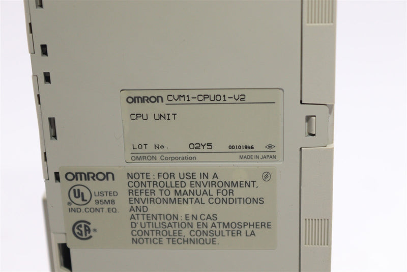 OMRON PROGRAMMABLE CONTROLLER CVM1-CPU01-V2