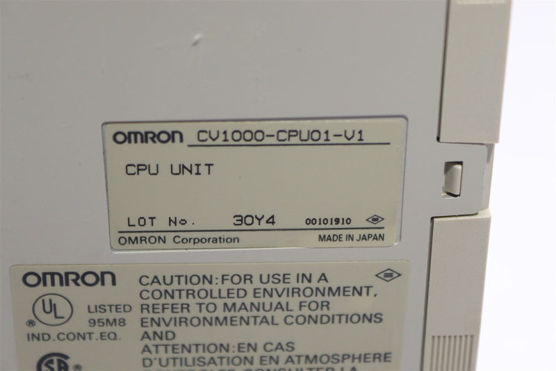 OMRON PROGRAMMABLE CONTROLLER CV1000-CPU01-EV1