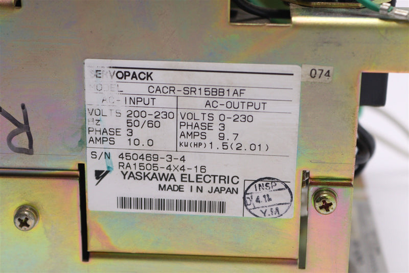 YASKAWA SERVOPACK CACR-SR15BB1AF