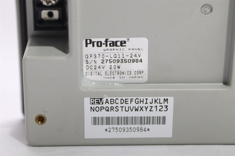 PRO-FACE GRAPHIC PANEL GP370-LG11-24V