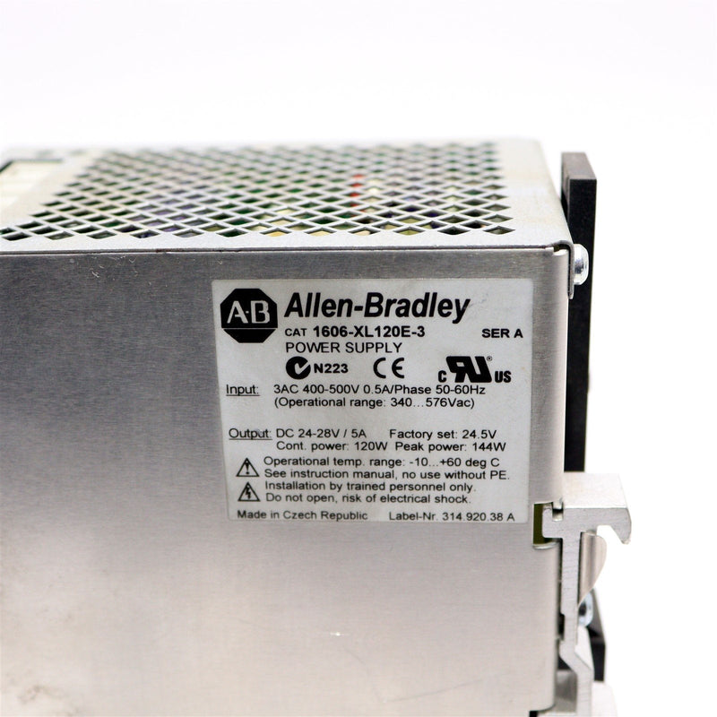 ALLEN BRADLEY POWER SUPPLY 1606-XL120E-3/A