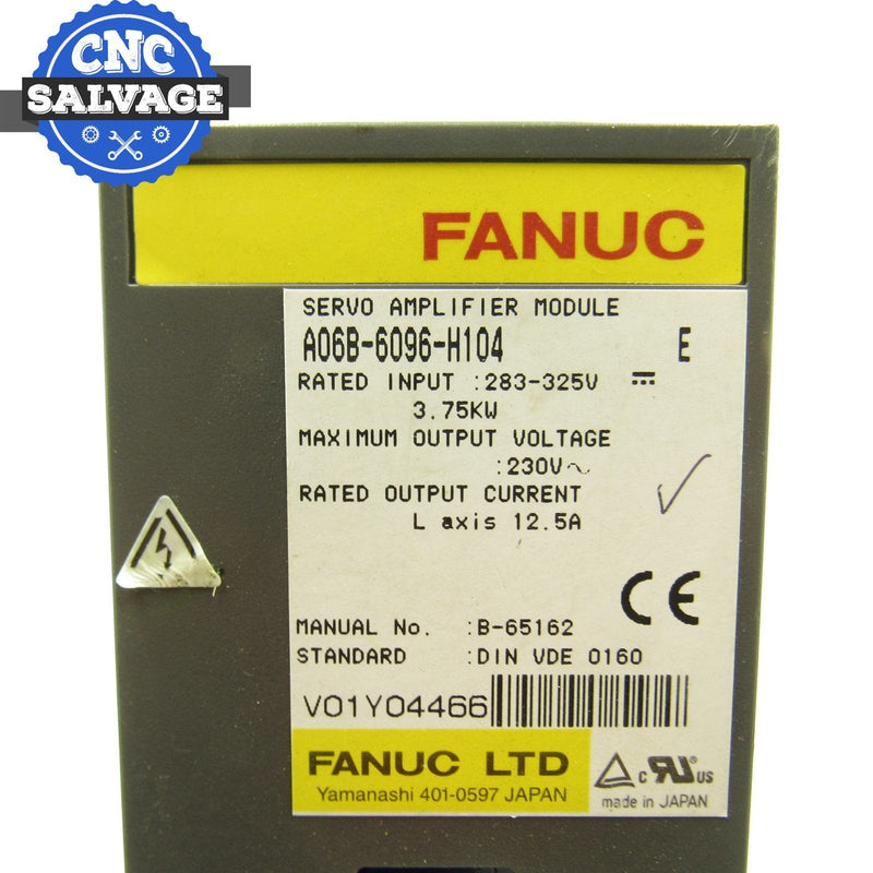 Fanuc Servo Amplifier A06B-6096-H104