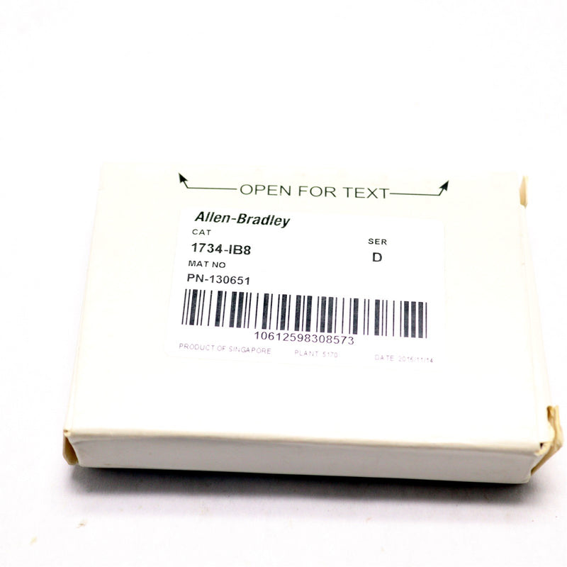 ALLEN BRADLEY POINT I/O 8 POINT DIGITAL INPUT MODULE 1734-IB8/D