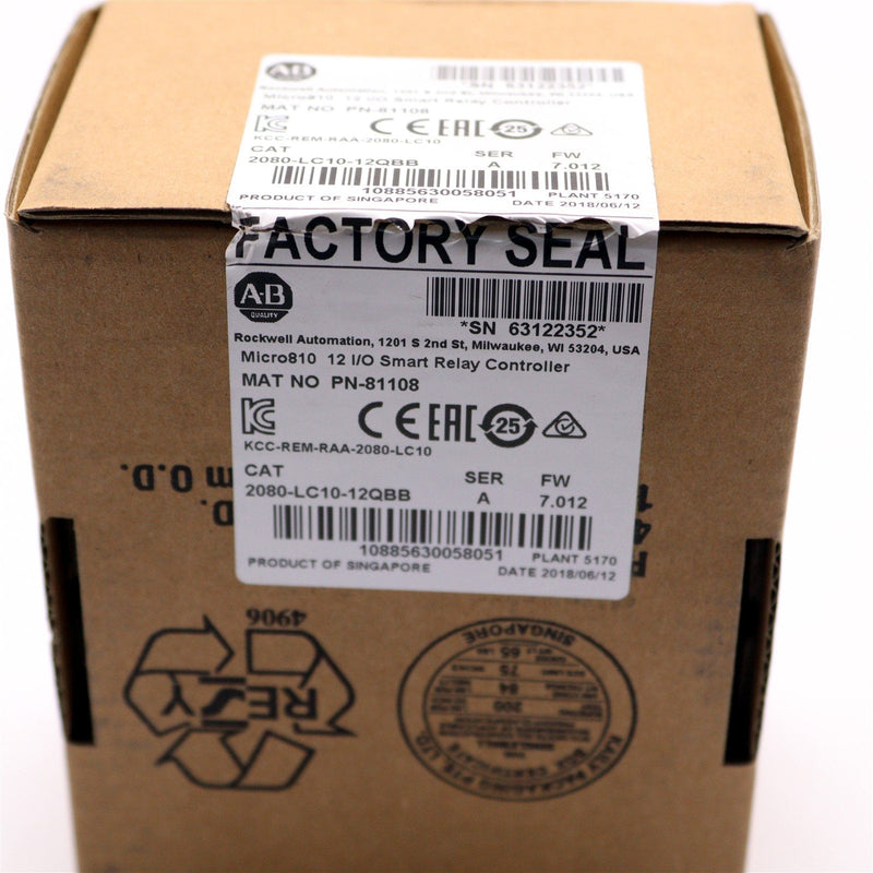 ALLEN BRADLEY MICRO810 3E-36 2080-LC10-12QBB/A