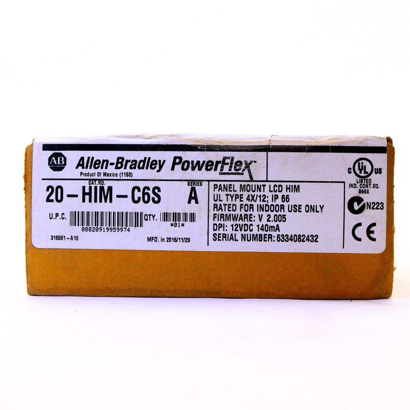 ALLEN-BRADLEY POWERFLEX PANEL MOUNT LCD HIM 20-HIM-C6S