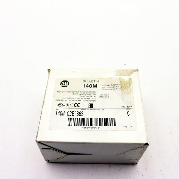 ALLEN BRADLEY 140M-C2E-B63/C MOTOR PROTECTOR CIRCUIT BREAKER