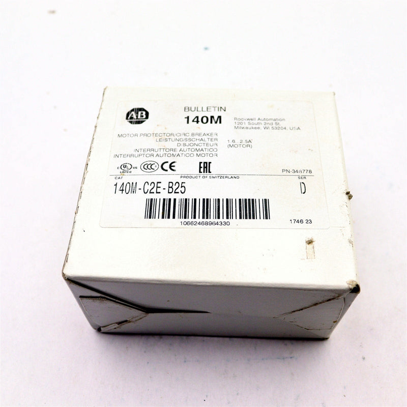 ALLEN BRADLEY 140M-C2E-B25/D MOTOR PROTECTOR CIRCUIT BREAKER