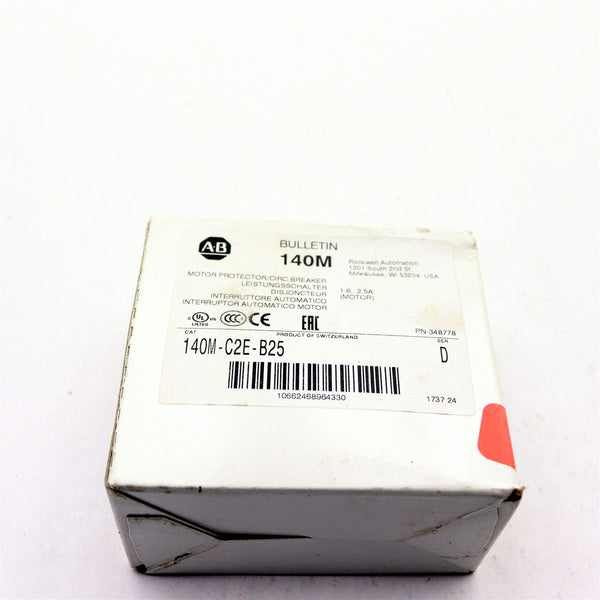 ALLEN BRADLEY 140M-C2E-B25/D MOTOR PROTECTOR CIRCUIT BREAKER