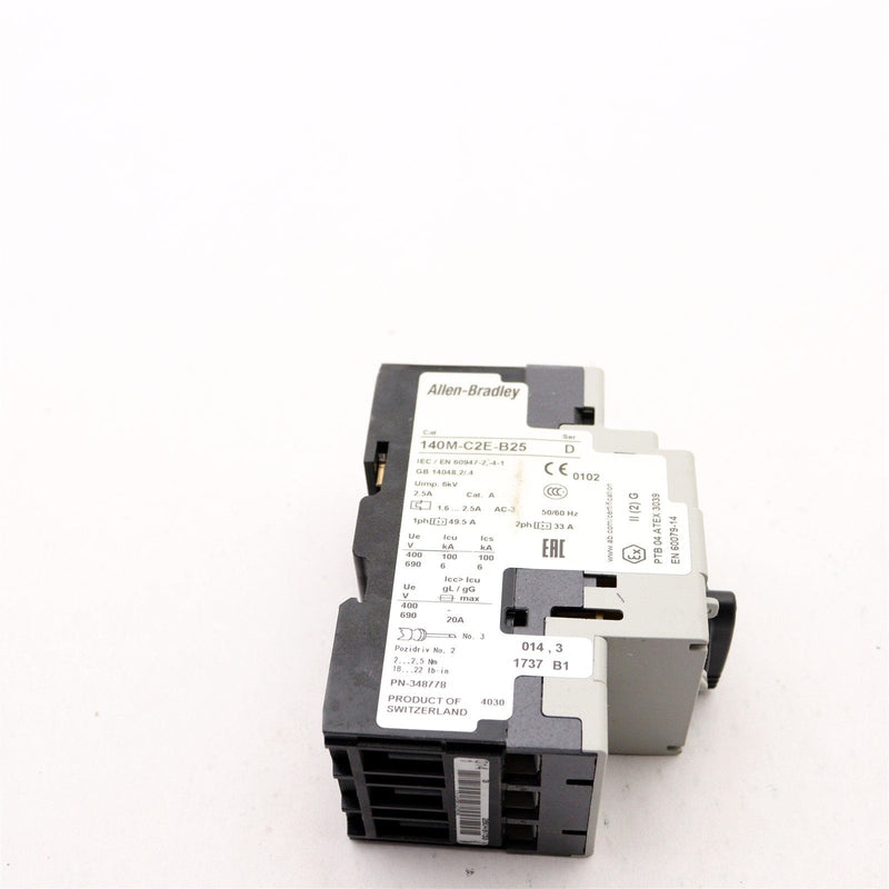 ALLEN BRADLEY 140M-C2E-B25/D MOTOR PROTECTOR CIRCUIT BREAKER