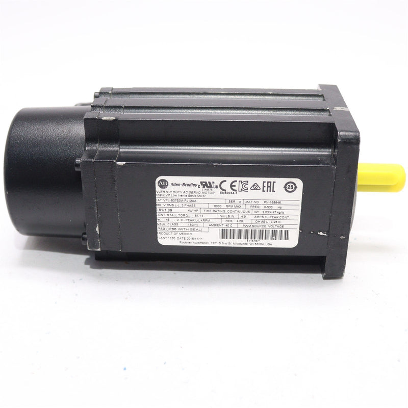 ALLEN BRADLEY KINETIX VP SERVO MOTOR VPL-B0752M-PJ12AA/A - *NEW NO BOX*