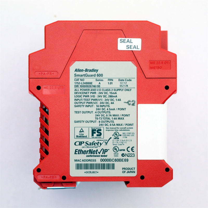 ALLEN-BRADELY SMARTGUARD 600 SAFETY CONTROLLER 1752-L24BBBE