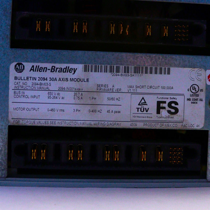 ALLEN-BRADLEY 2094 30A AXIS MODULE 2094-BM03-S