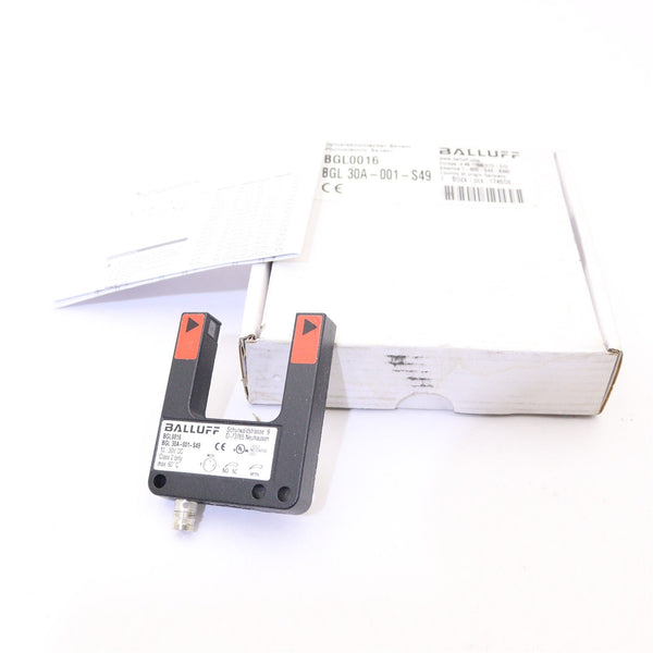 BALLUFF PHOTOELECTRIC SENSOR BGL0016 BGL 30A-001-S49 NEW IN BOX