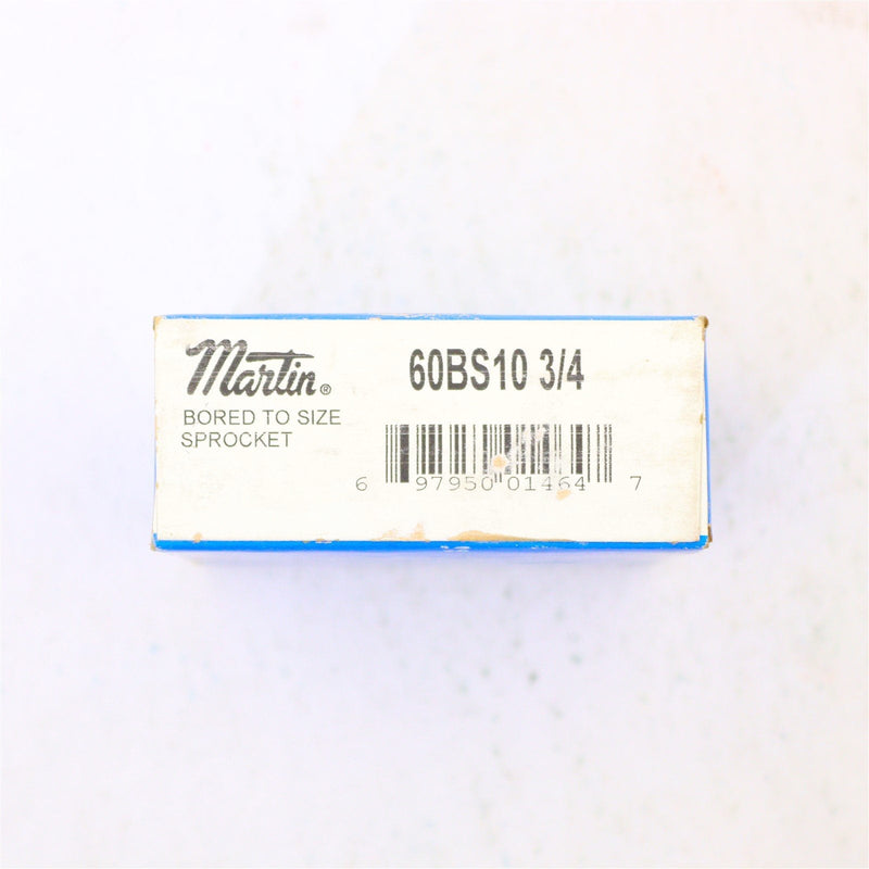MARTIN 3/4" BORE ROLLER CHAIN SPROCKET 60BS10 - LOT OF 2