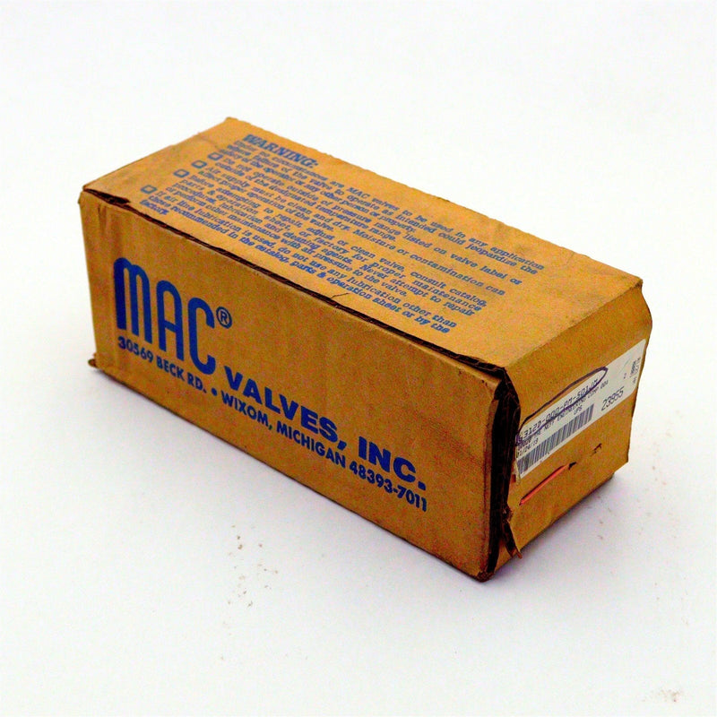 MAC Solenoid Valve 6312D-000-PM-501JM *New In Box*