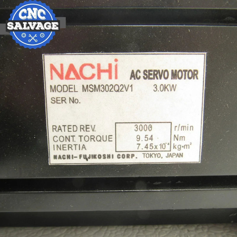 Nachi AC Servo Motor MSM302Q2V1 *Refurbished*