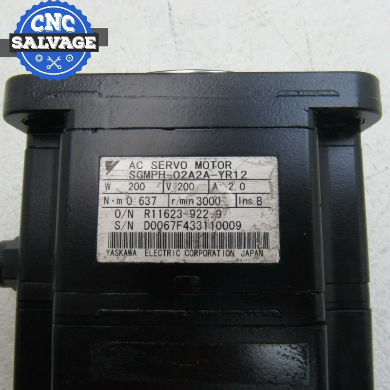 Yaskawa AC Servo Motor SGMPH-02A2A-YR12 *Tested*