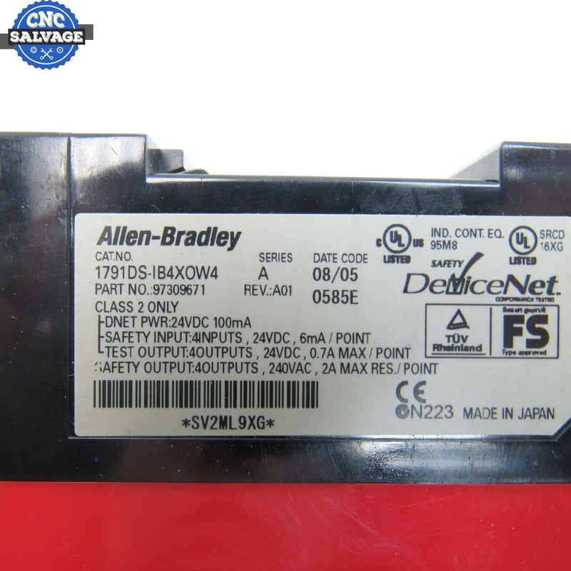 Allen Bradley Safety Block 1791DS-IB4XOW4 Ser. A