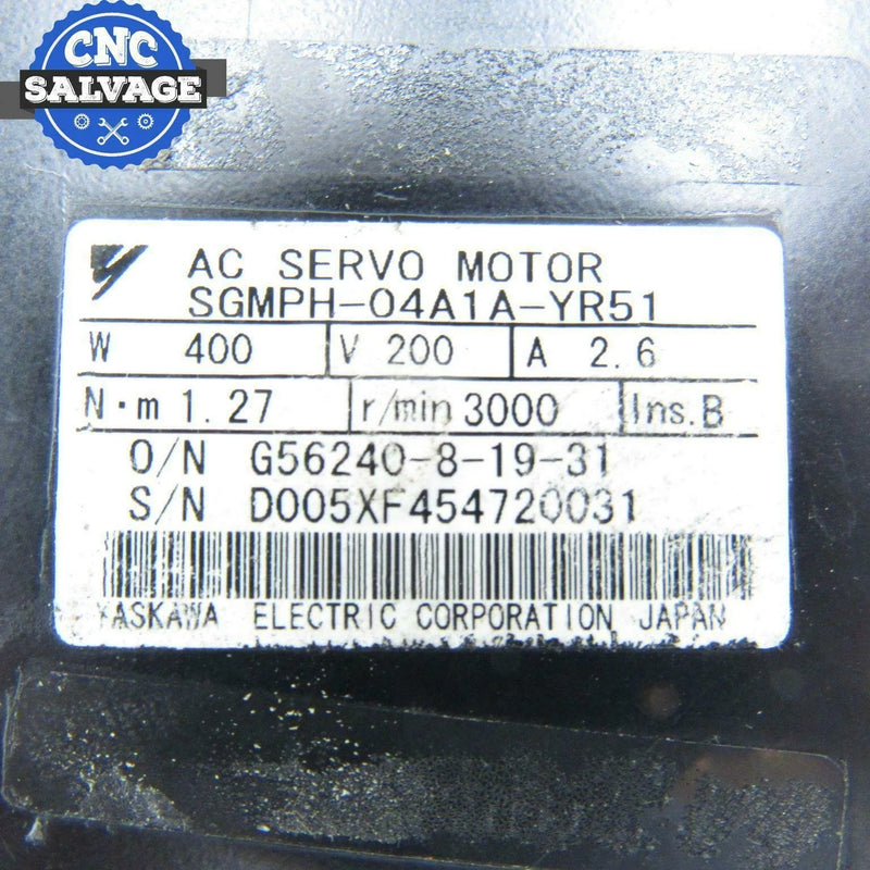Yaskawa AC Servo Motor SGMPH-04A1A-YR51